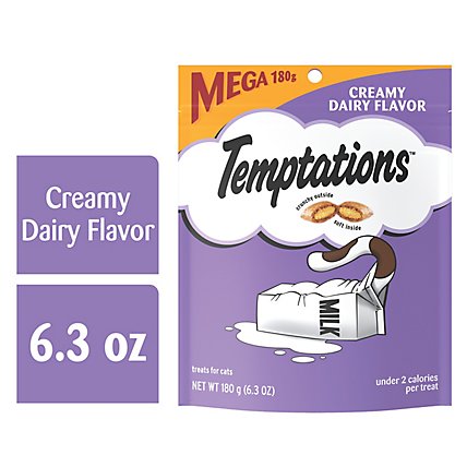Temptations Classic Cruchy and Soft Creamy Dairy Cat Treats - 6.3 Oz - Image 1