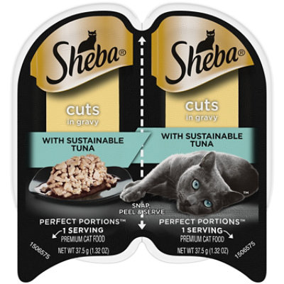 Sheba Perfect Portions Sustainable Tuna EntreeAdult Wet Cat Food Cuts In Gravy - 2.6 Oz - Image 1