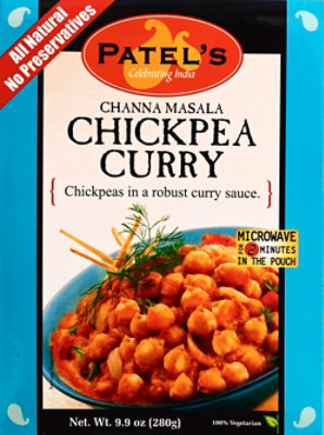 Patels Indian Cuisine Ready-To-Eat Chickpea Curry Channa Masala - 9.9 Oz - Image 2