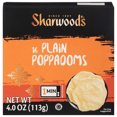 Sharwoods Puppodum Indian Plain - 4 Oz - Image 3