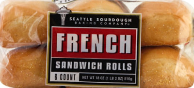 Seattle Sourdough Baking Company Sandwich Roll French 6 Count - 18 Oz - Image 2