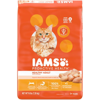 IAMS Proactive Health Chicken Adult Healthy Dry Cat Food 16 Lb