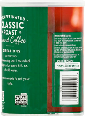 Signature SELECT Coffee Ground Medium Dark Roast Classic Roast Decaffeinated - 11.3 Oz - Image 5