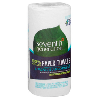 Seventh Generation Paper Towels 2-Ply White Wrapper - 1 Roll - Image 3