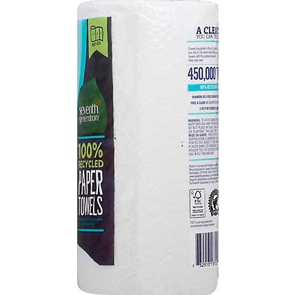 Seventh Generation Paper Towels 2-Ply White Wrapper - 1 Roll - Image 4