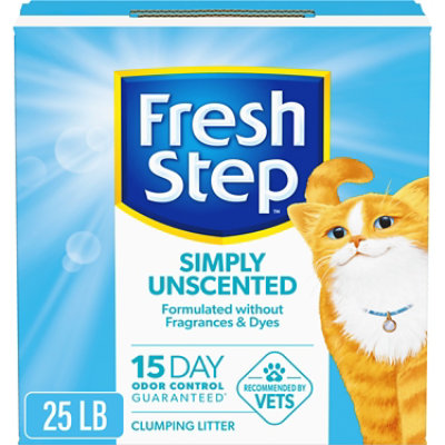 Fresh Step Simply Unscented Clumping Cat Litter - 25 Lbs - Image 1