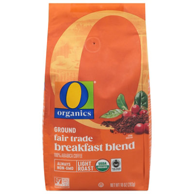 O Organics Coffee Ground Light Roast Breakfast Blend - 10 Oz - Image 1