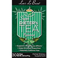 Laci Le Beau Super Dieters Tea Peppermint 30 Count - 2.63 Oz - Image 2