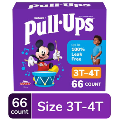 Pull-Ups Potty Training Underwear for Boys Size 5 3T 4T - 66 Count