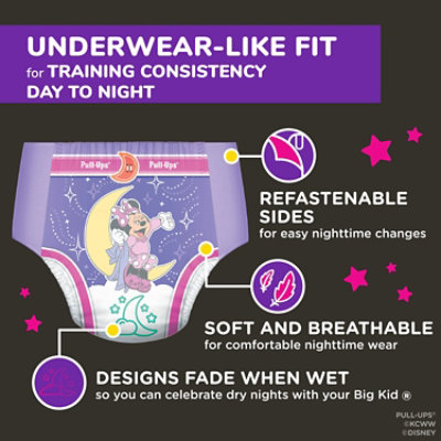 Pull-Ups Girls' Night-Time 3T-4T Potty Training Pants - 60 Count - Image 4