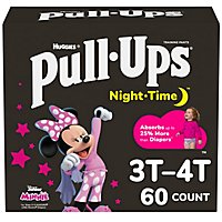 Pull-Ups Girls' Night-Time Training Pants 3T-4T - 60 Count - Image 1