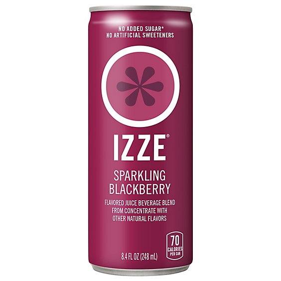 Izze Juice Beverage Sparkling Blackberry - 8.4 Fl. Oz.