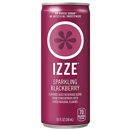 Izze Juice Beverage Sparkling Blackberry - 8.4 Fl. Oz. - Image 1