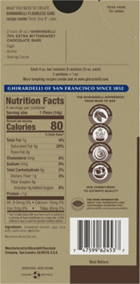 Ghirardelli Extra Bittersweet 70% Cacao Chocolate Premium Baking Bar - 4 Oz - Image 6