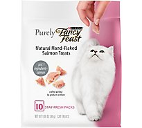 Fancy Feast Cat Treats Purely Salmon - 10-1.06 Oz