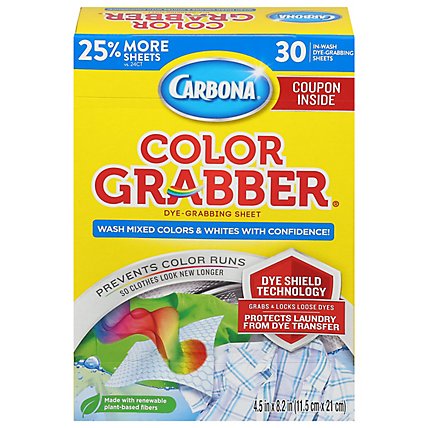Carbona In Wash Sheets Color Grabber With Microfiber Box - 30 Count - Image 3