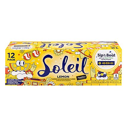 Signature SELECT Soleil Water Sparkling Lemon - 12-12 Fl. Oz. - Image 3