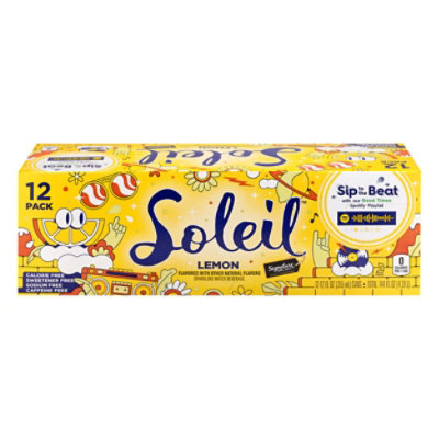 Signature SELECT Soleil Water Sparkling Lemon - 12-12 Fl. Oz. - Image 3