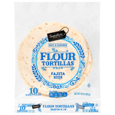Signature SELECT Fajita Flour Tortillas Size 10 Count - 10 Oz - Image 2