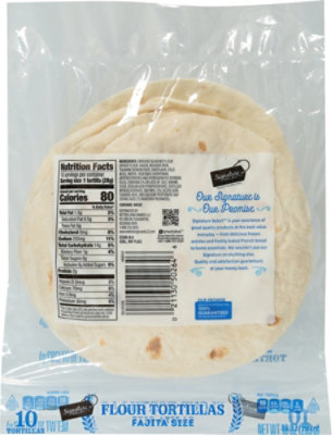 Signature SELECT Fajita Flour Tortillas Size 10 Count - 10 Oz - Image 5
