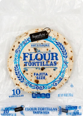 Signature SELECT Fajita Flour Tortillas Size 10 Count - 10 Oz - Image 2