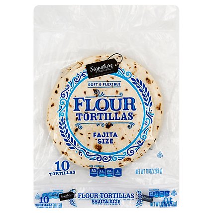 Signature SELECT Tortillas Flour Fajita Size 10 Count - 10 Oz - Image 1