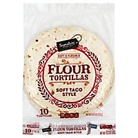Signature SELECT Tortillas Flour Soft Taco Style 10 Count - 15.5 Oz - Image 1