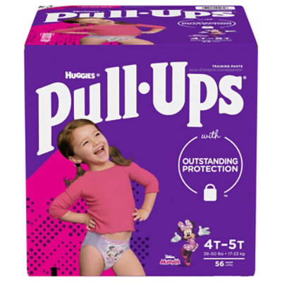 Huggies Pull-Ups Learning Designs Girls' Training Pants, 4T-5T 17 ct False  • Price »