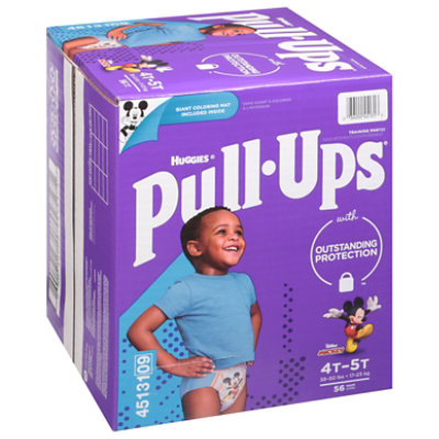 Pull-Ups Training Pants Learning Designs For Boy Toddler 4 To 5 Day & Night  - 56 Count - Star Market
