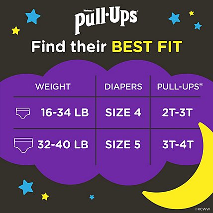 Pull-Ups Boys' Night-Time Potty 3T-4T Training Pants - 60 Count - Image 2