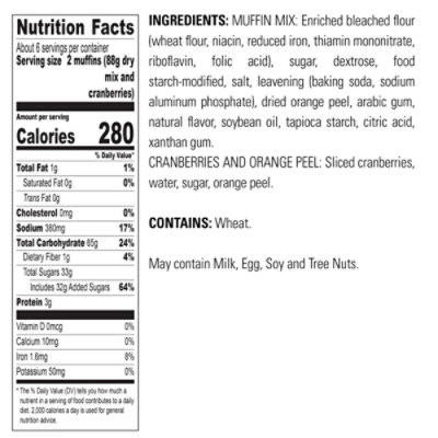 Krusteaz Cranberry Orange Muffin Mix - 18.6 Oz - Image 5