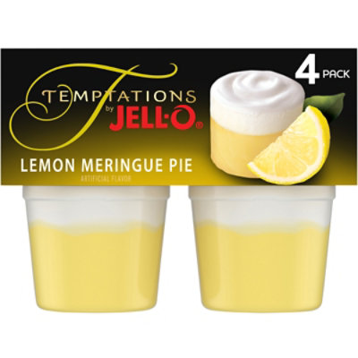 Jell-O Temptations Lemon Meringue Ready to Eat Pie Snack Cups - 4 Count - Image 1