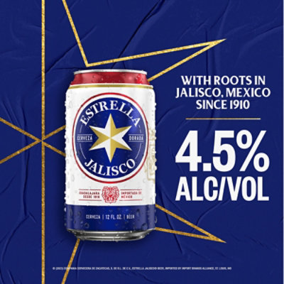 Estrella Jalisco Beer Cans - 12-12 Fl. Oz. - Image 5