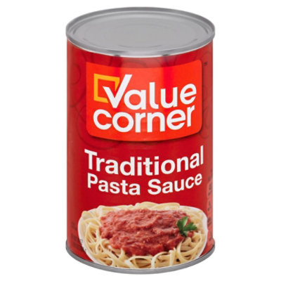 Value Corner Pasta Sauce Traditional Can - 24 Oz - Image 1