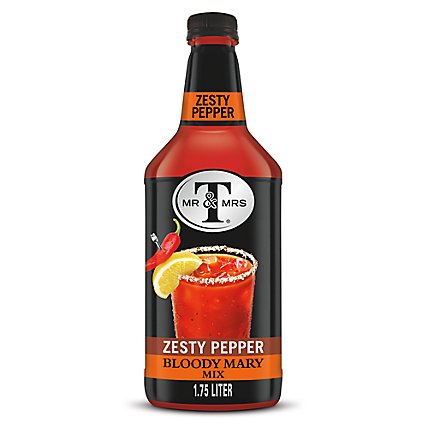 Mr & Mrs T Bloody Mary Mix Fiery Pepper - 1.75 Liter - Image 1