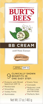 Burts Bees Burts Bees Cream with Noni Extract Light/Med SPF 15 - 1.7 Oz - Image 2