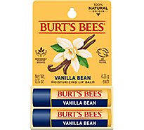 Burt's Bees Vanilla Bean 100% Natural Moisturizing Lip Balm Tubes - 2 Count