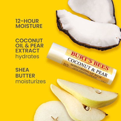 Burt's Bees Coconut And Pear 100% Natural Moisturizing Lip Balm Tubes - 2 Count - Image 3