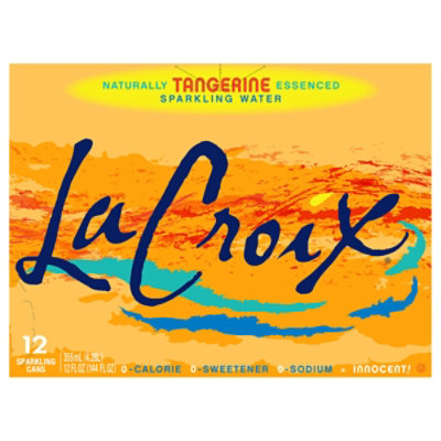 LaCroix Sparkling Water Core Tangerine 12 Count - 12 Oz