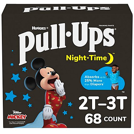 Pull-Ups Boys' Night-Time Training Pants 2T-3T - 68 Count - Image 1