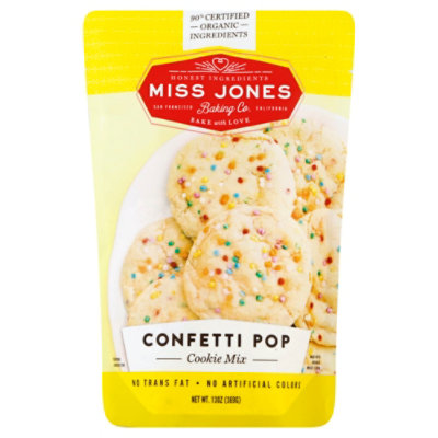 Miss Jones Baking Co Organic Cookie Mix Confetti Pop - 13 Oz