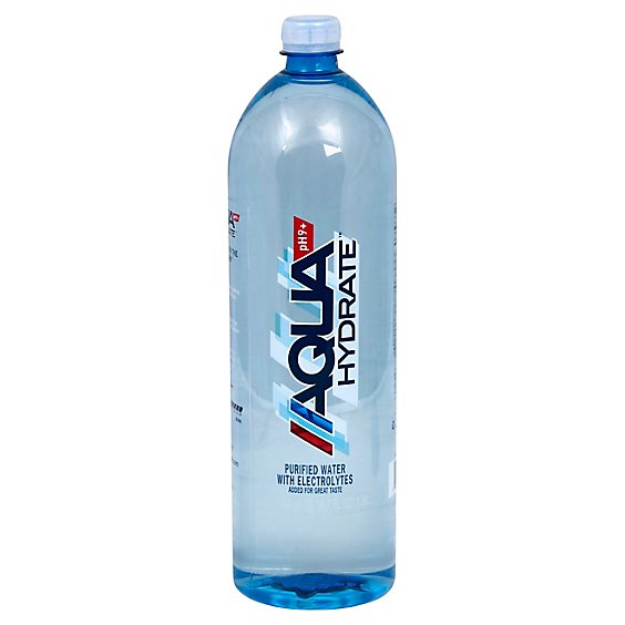AQUAhydrate Enhanced Water with Electrolytes PH9+ - 1.5 Liter