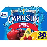 Capri Sun Fruit Punch Juice Drink Blend Pouches - 30-6 Fl. Oz. - Image 1