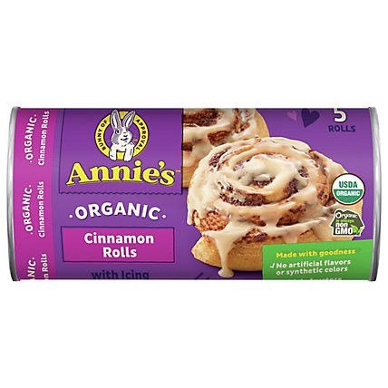 Annies Homegrown Rolls Cinnamon Organic with Icing - 17.5 Oz - Image 2