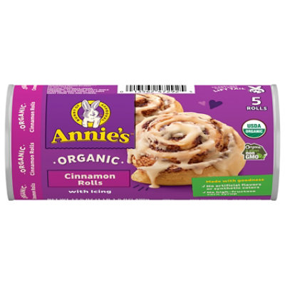 Annies Homegrown Rolls Cinnamon Organic with Icing - 17.5 Oz