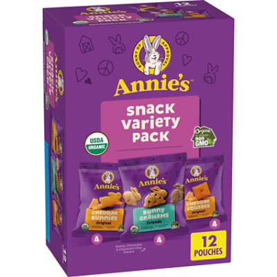 Annies Homegrown Snack Time Baked Snack Crackers & Graham Snack Variety Pack- 12-11 Oz - Image 3