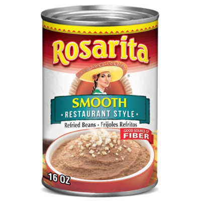 Rosarita Restaurant Style Refried Beans - 16 Oz - Image 1