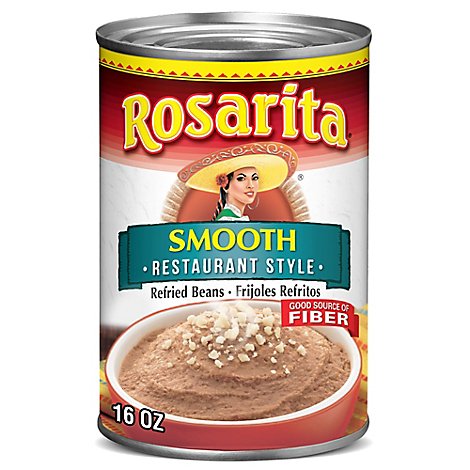 Rosarita Restaurant Style Refried Beans - 16 Oz