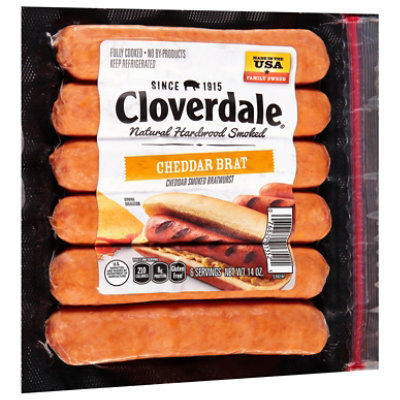 Cheddar Bratwurst - 14 Oz