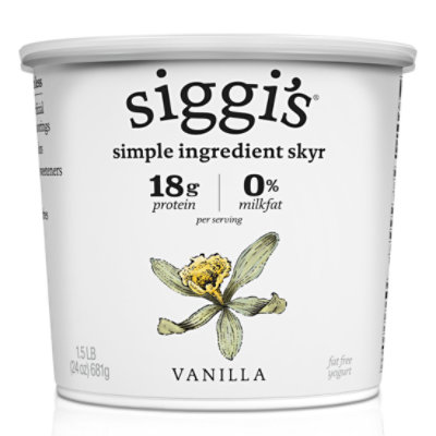 siggi's Vanilla Icelandic Skyr Nonfat Yogurt - 24 Oz - Image 1
